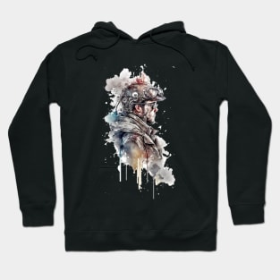 Steampunk Water Colour Man - V1.01 Hoodie